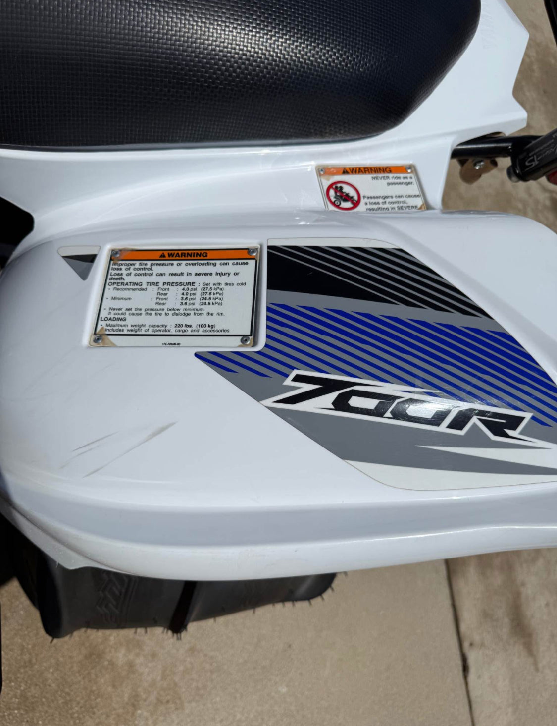 Yamaha Raptor 700 Año 2019